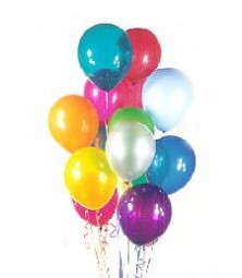  Ankara Glba Karyaka iek sat  19 adet karisik renkte balonlar 
