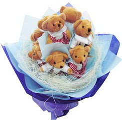 12 adet hediye ayicik bear demeti  Ankara Glba kaliteli taze ve ucuz iekler 